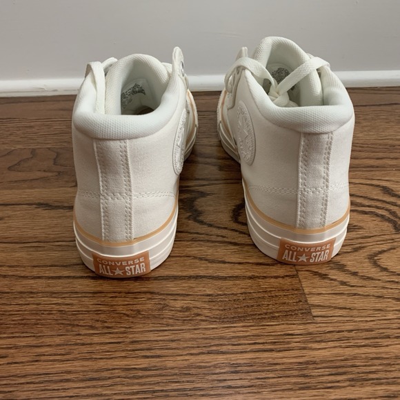 Converse Chuck Taylor All Star Egret White Malden Street Mid Shoes Men's Size 10 - Picture 4 of 8